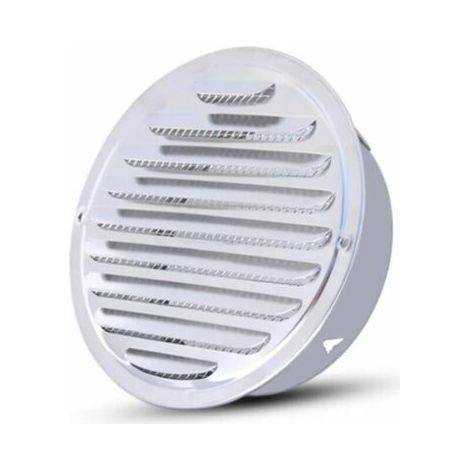 Grille de ventilation monobloc - Grille de ventilation ronde, grille de ventilation en acier inoxydable avec trous, ventilation en maille, grille de ventilation ronde, diamètre 150 mm (1/4)