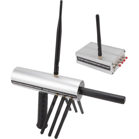 Détecteur de métaux Metal Hunter Machine Silver, profondeur de détection 25 m, portée 1200 m, 8 antennes, pour extérieur, prise 100-240 V (Royaume-Uni). (1/5)