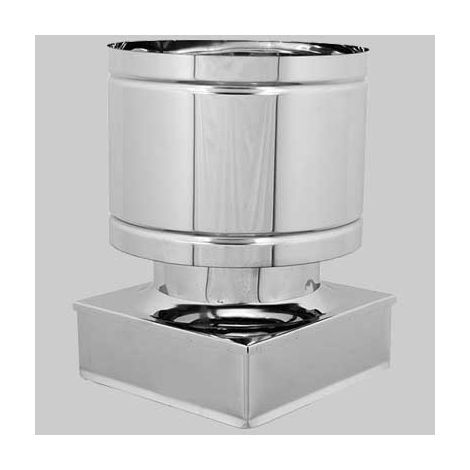 FUMAIOLO ANTIVENTO QUADRO  200x200 mm     MADE IN ITALY