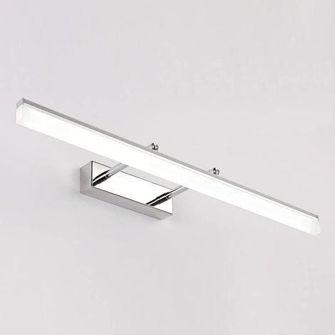 Applique murale LED rétractable en acier inoxydable, applique murale réglable à 180°, approche murale de salon intérieur minimaliste moderne, luminaire de coiffeuse de décoration de ligne