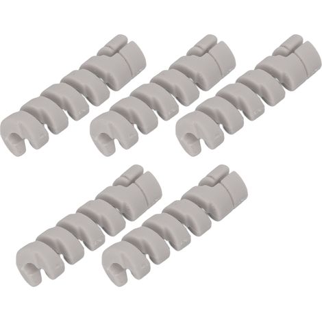 CANSUCC 5er-Pack Gummischutzhüllen für Fahrradrahmen, Bremszüge und Schaltzüge, Grau (1/5)