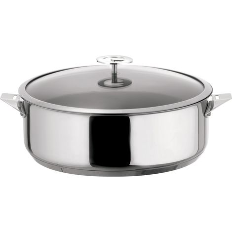 Eclipse - Sauteuse 28 cm inox avec couvercle (1/5)