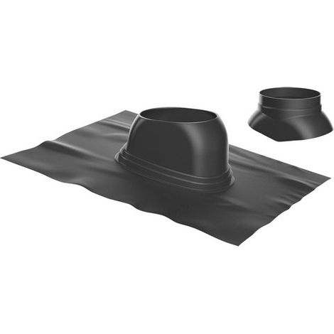Bosch Accessoires d'évacuation des gaz FC-O6080 Solin universel en plomb, noir, 5-25 Gr, 7738112511
