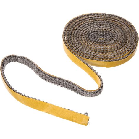 Joint de Porte Autocollant de Poêle à Bois Jaune en Fibre de Verre Étanchéité Renforcée Multi-usage Rouleau de 1 pour Accessoires Cheminée et Insert (1/5)