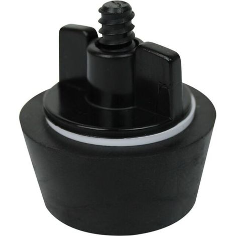 Bouchon d'hivernage pour piscine 1'1/2 – Couleur noir – Étanchéité pour canalisations de filtration – Compatible 50mm (1/3)