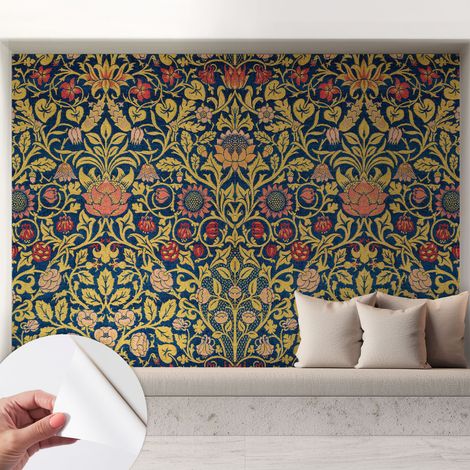 Carta da parati autoadesiva - fotomurale - decorazione parete - stile elegante - decorazione casa - Motivo floreale 208x146 cm (1/5)