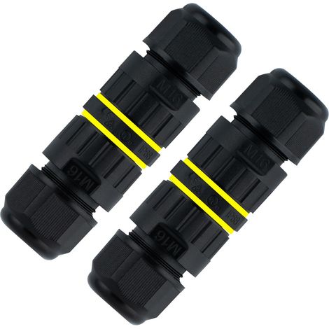 Connecteur de câble étanche, 2 et 3 fils, connecteur de câble, étanche IP68, pour l'extérieur, connexion câble, boîte de jonction électrique pour câbles Ø 3,5 à 8 mm (1/5)
