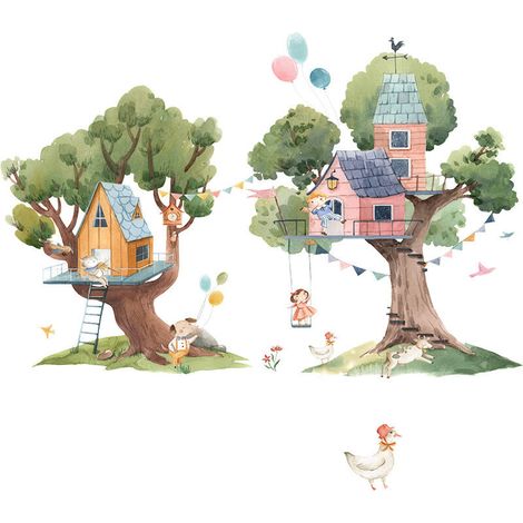 Other Wall Decoration Children's Stickers Cartoon Wall Stickers Painted - 30x90cmx2pcs