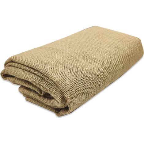 1 Rouleau Toile De Jute Fibre Naturelle 200x140cm Trame Fine Tissu Décoration Intérieure