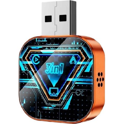Adaptateur CarPlay sans fil 3 en 1 : prend en charge AirPlay, Android Auto, Smart CarPlay et les dongles USB, et peut convertir un CarPlay filaire en CarPlay sans fil. (1/3)