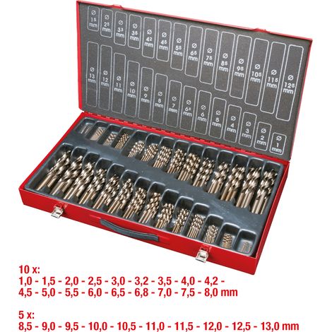KS TOOLS HSS-G Co 5 Juego de brocas espirales 230 pzs. 1-13 mm - 330.3650 (1/5)