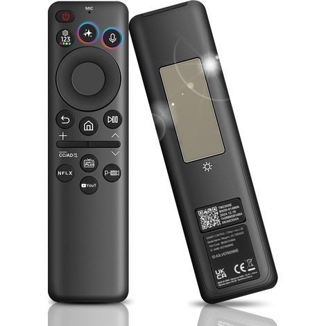 Nouvelles télécommandes BN59-01480A / TM2360E pour téléviseurs Samsung Télécommande avec AI, Commande vocale et pointeur, Recharge Solaire Télécommande vocale pour téléviseurs Samsung Smart TV 2025 (1/5)