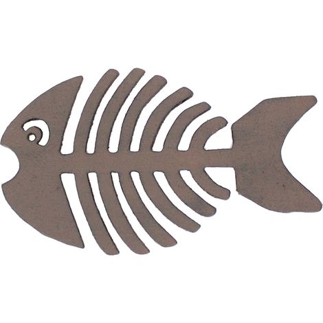 Signes Grimalt Dessous de plat en épines de poisson de jardin Dessous de Plat Gris - 17x28x2cm