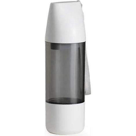 Gourde portable multifonction avec bol pour chien, idéale pour les voyages et les activités de plein air. (1/4)