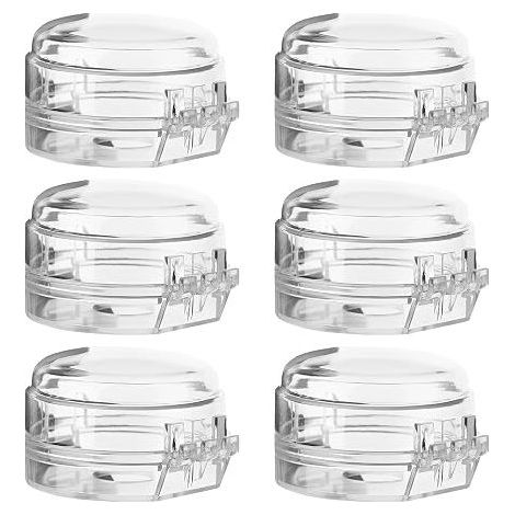 Gas Stove Knob Covers for Child Safety, Universal Size for Gas Hob Knob, Baby Protection (Transparent)