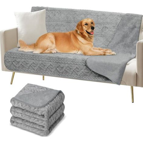 Couverture pour chien, 150x128cm, tissu flanelle imperméable, doux et chaud, convient aux chiens de taille moyenne à grande, (1/5)
