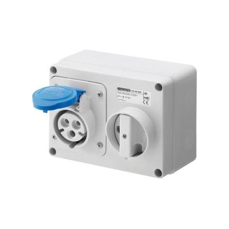 SOC.PR.VE.H.A.F.2P+T 32A 230V 6H SBF GEWISS GW66015
