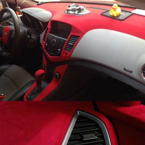 Nastro pellicola adesiva in velluto rosso wrapping per tuning e decorazione - Misura: 50mm x 2 Metri (1/5)