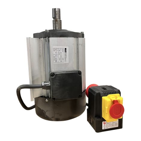 Ersatzmotor Industriemotor GWS 600 400V 12A mit KEDU KOA12 Schalter mit Phasenwender und Not Aus Funktion