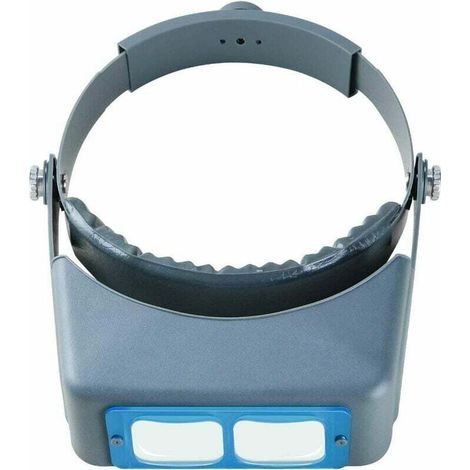 Headband Magnifier Hands Free Jeweler Magnifying Glass Head Mount Headset Magnifier Visor Optical Glass 4 Replaceable Lenses for Reading, Repairing (1/5)