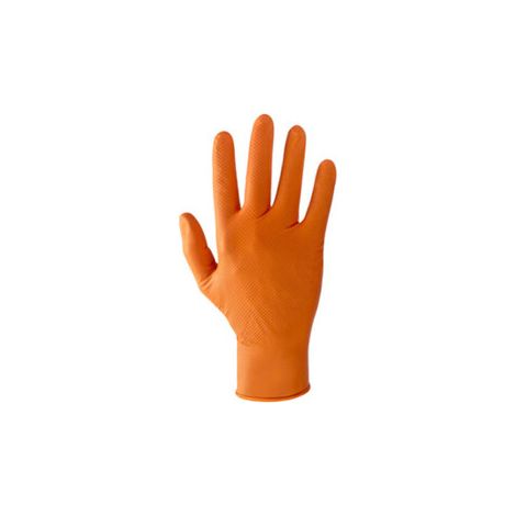 GUANTI IN NITRILE ARANCIONE CAT. III TG. XL 50 PZ 1 CF