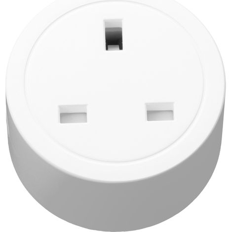 Prise connectée WiFi avec application de contrôle à distance et minuterie (compte à rebours) pour la maison (prise britannique 100-240 V, 16 A). (1/5)