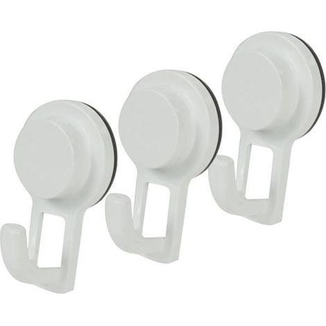 KIT SET 3 PZ MAURY'S STRONG GANCIO APPENDI TUTTO A VENTOSA PER BAGNO (1/4)
