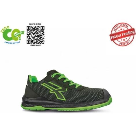 Scarpe antinfortunistiche U-Power Island S3 CI SRC ESD - 45 - Nero/Verde