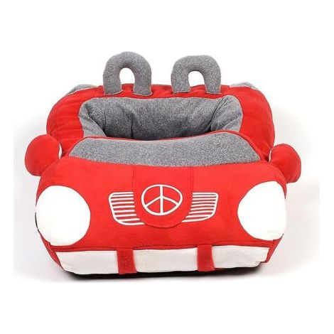 Lit pour chien cool en forme de voiture pour chat, litière douce pour chiot, oreiller chaud (1/3)