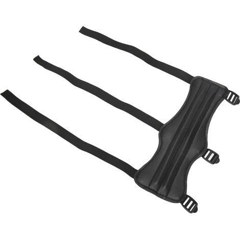 Garde-bras en Cuir PU Noir pour la Pratique du Tir à l'Arc Intérieur et Extérieur (1/5)