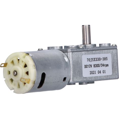 Turbo-Schneckengetriebemotor Drehzahlreduzierungsmotor für Fenster- und Türöffner, Miniwinde, 12 V DC, 24 U/min (1/5)