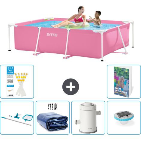 Intex Piscina con estructura Rectangular - 220x150x60 cm - 7-piezas  S131