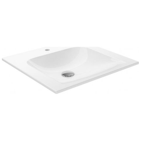 Lavabo Keuco X-Line en céramique avec trou de robinet, sans trop-plein, 505 x 493 mm - 33140315001