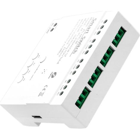 Módulo de interruptor inteligente Tuya ZigBee de 4 canales RF433, interruptor de automatización del hogar, relé inalámbrico, control por voz (1/5)
