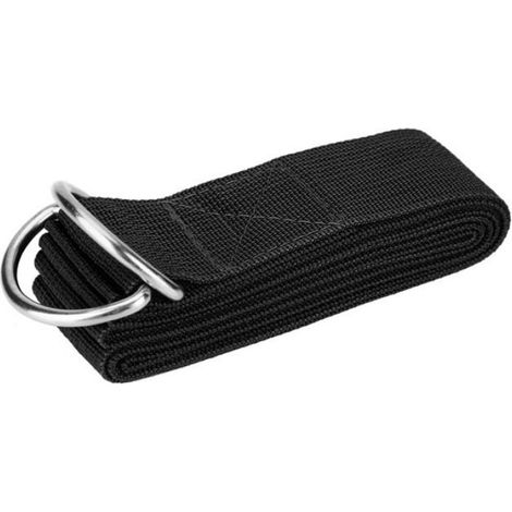 1 Ceinture élastique, Réglable, Coton épais, Yoga, Fitness, Noir (1/5)