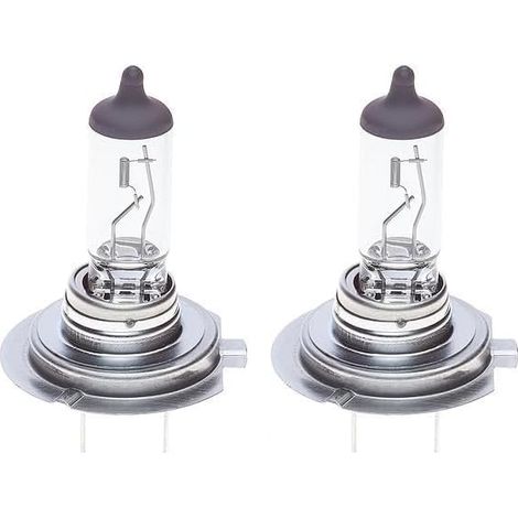 Bosch H7 Plus 50 Ampoule de Phare Halogène, 12 V 55 W, Faisceau Lumineux 50% plus Long - Culot PX26d - 1 Ampoule de Rechange (Lot de 2) (1/4)