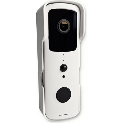 Sonnette portier HD app tuya smart life , autonome sans fils, alerte direct smartphone, vision nocture 155°