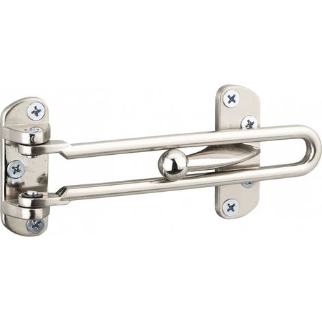 Apriporta di sicurezza per porta d'ingresso, fermo, 145mm, nichelato - THIRARD