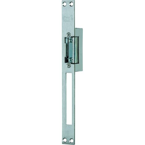 Gâche électrique réversible 75 x 20,5 mm – Acier inoxydable – Force de maintien jusqu'à 280 kg – Compatible portes DIN gauche/droite – Cdvi