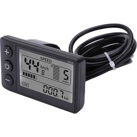 1 Compteur LCD S866, Affichage Vitesse Batterie Distance, Panneau Contrôle 24V 36V 48V, Vélo Électrique (1/5)