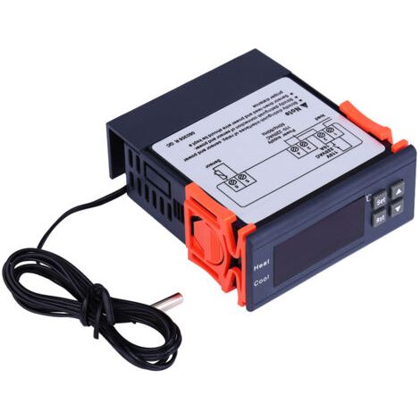 Thermostat numérique de contrôle de température AC 110V-220V, modes chauffage et refroidissement (1/5)
