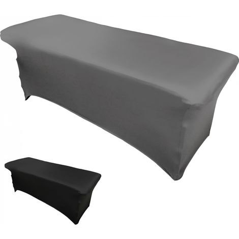 Housse intégrale extensible pour table - Gris - Vivezen