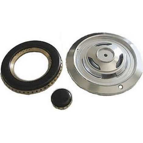 BRUCIATORE + SPARTIFIAMMA PER CUCINA A GAS ADATTO A ILVE COMPLETO BS 2602