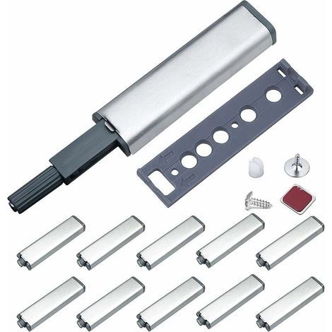 Drücken Sie, um die magnetische Schranktür zu öffnen. Jiayi-Metallmagnetschloss. Drücken Sie den magnetischen Schranköffnungsknopf, um die Dämpferschubladen zu öffnen (10 Stück). (1/5)