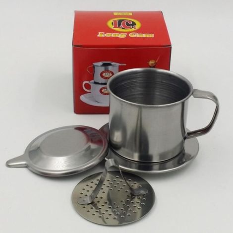 CAFETIERE Mixte - pot de café en acier inoxydable main café 6Q - Gris YH™ (1/4)