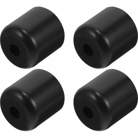 4 Pieds de Meubles en Plastique Remplacement Facile 2 Pouces Noir, à Visser pour Canapé, Installation Rapide, Pack de 4, Structure Vissée (1/5)