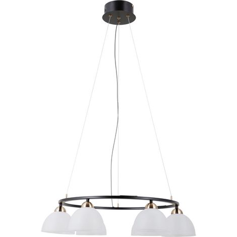 Montiela LED-Hängeleuchte schwarz MAT ALU italux PND-34374-6-BK (1/2)
