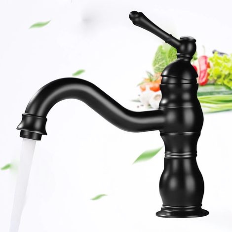 Vintage Retro Armatur Wasserhahn Waschtischarmatur Mischbatterie Bad Waschbecken Einhebelmischer Armatur