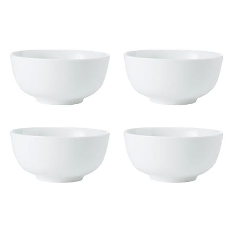 Mikasa Juego de 4 cuencos de porcelana para cereales, 14 cm, en caja de regalo
