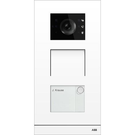 Platine de rue IP 1 BP blanc 2TMA130010W0021 ABB H81381P1-W
